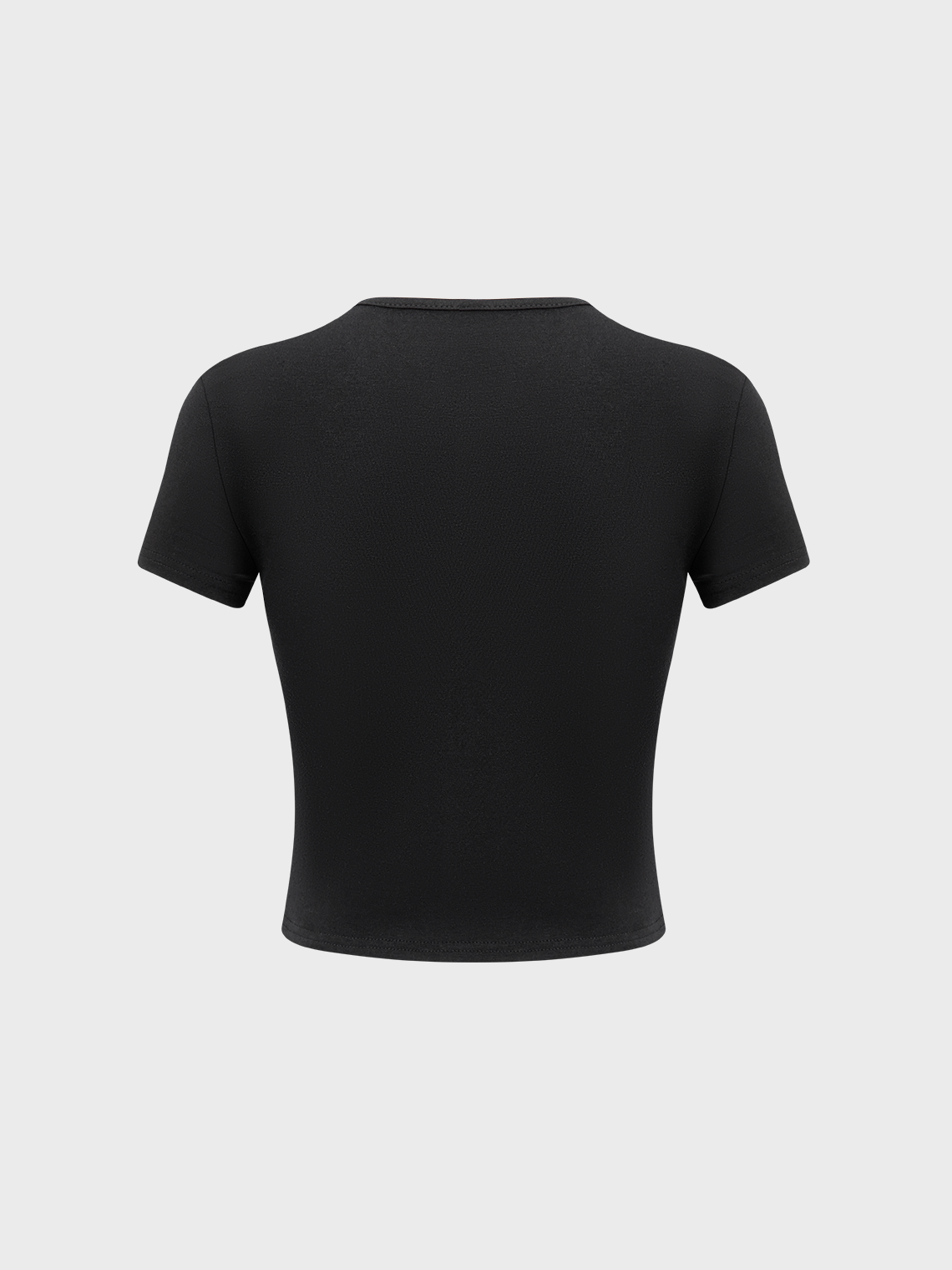 Y2K Black Letter Color Block Top T-Shirt