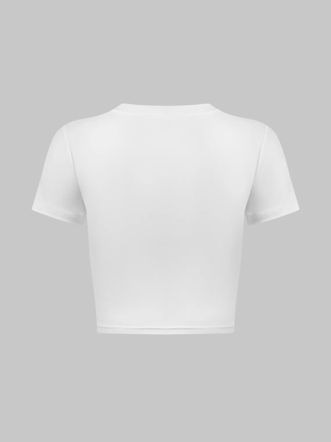 Y2k White Body print Top T-Shirt