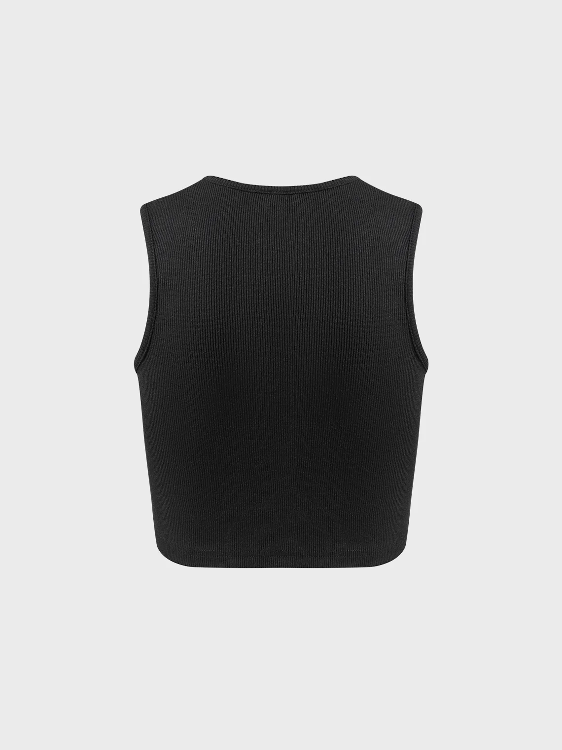 【Final Sale】Street Black Body print Letter Top Tank Top & Cami