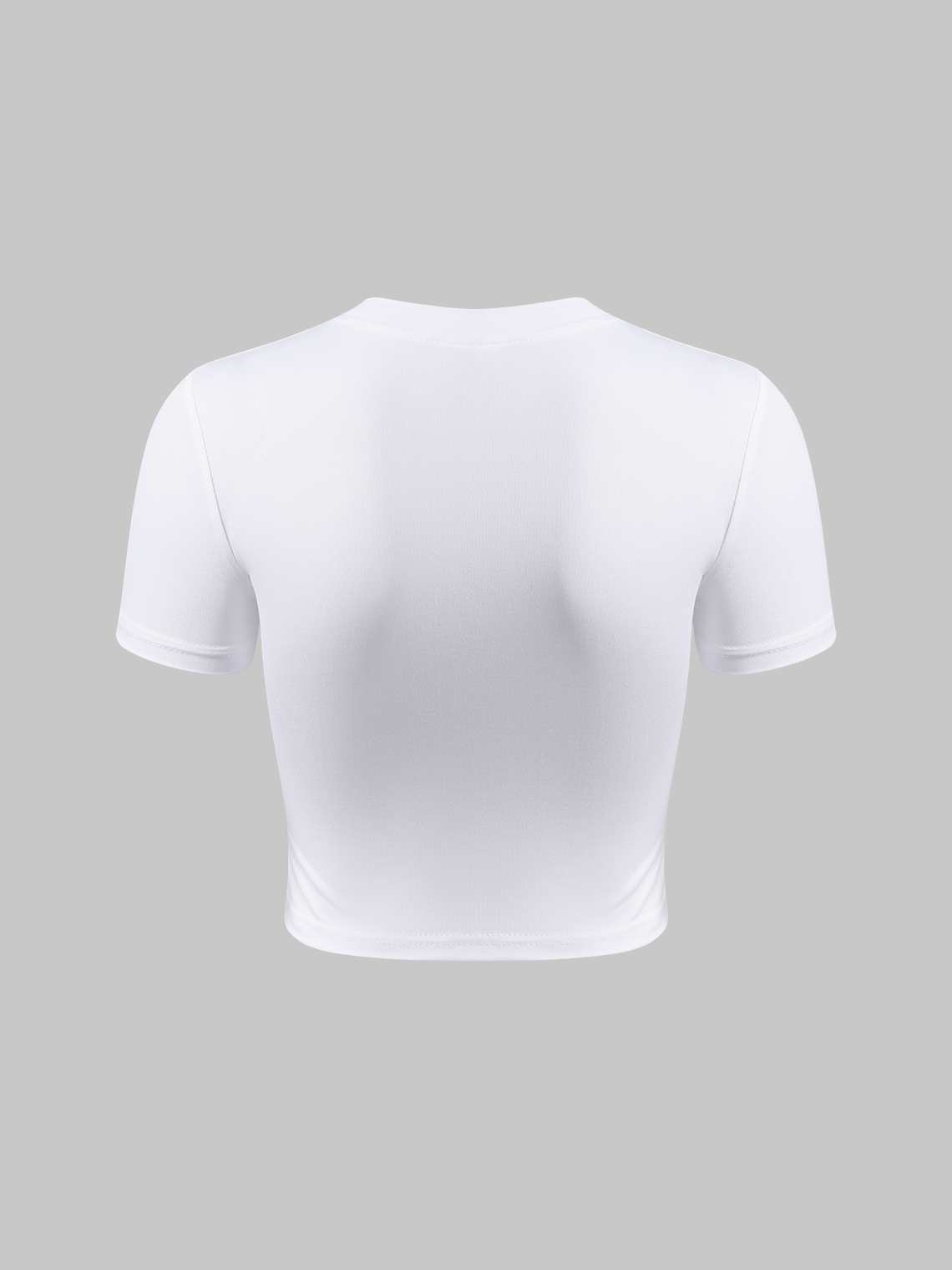 Street White Basic Top T-Shirt