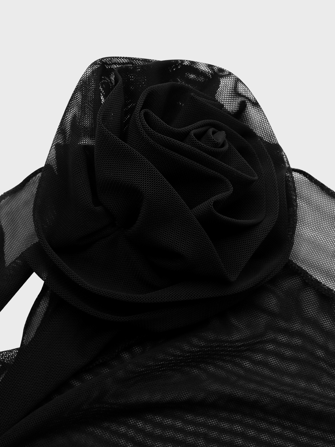 【Final Sale】Y2K Black 3D Rose Top Women Top