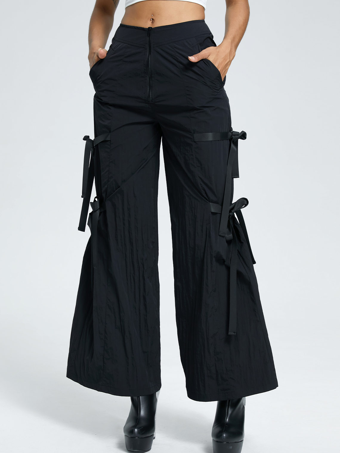 Street Black Bottom Pants