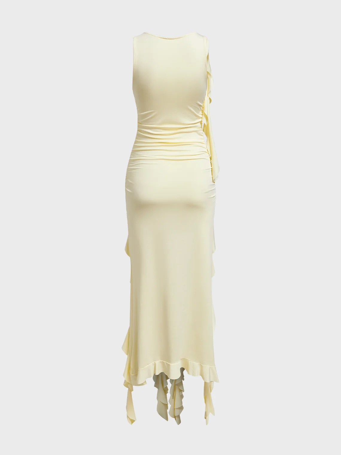 【Final Sale】Y2k Apricot Ruffles Party Dress Midi Dress