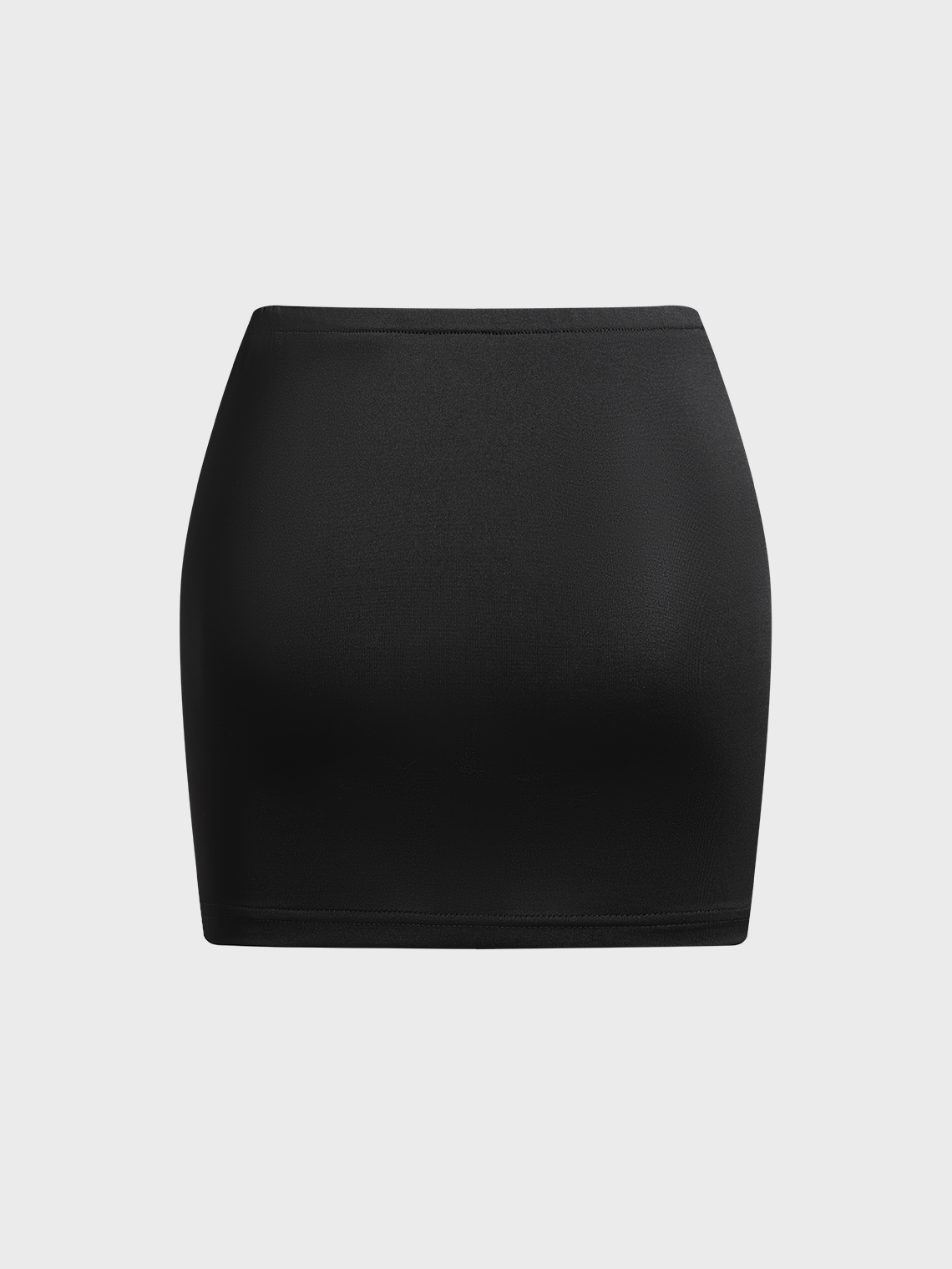 Edgy Black Body print Bottom Skirt