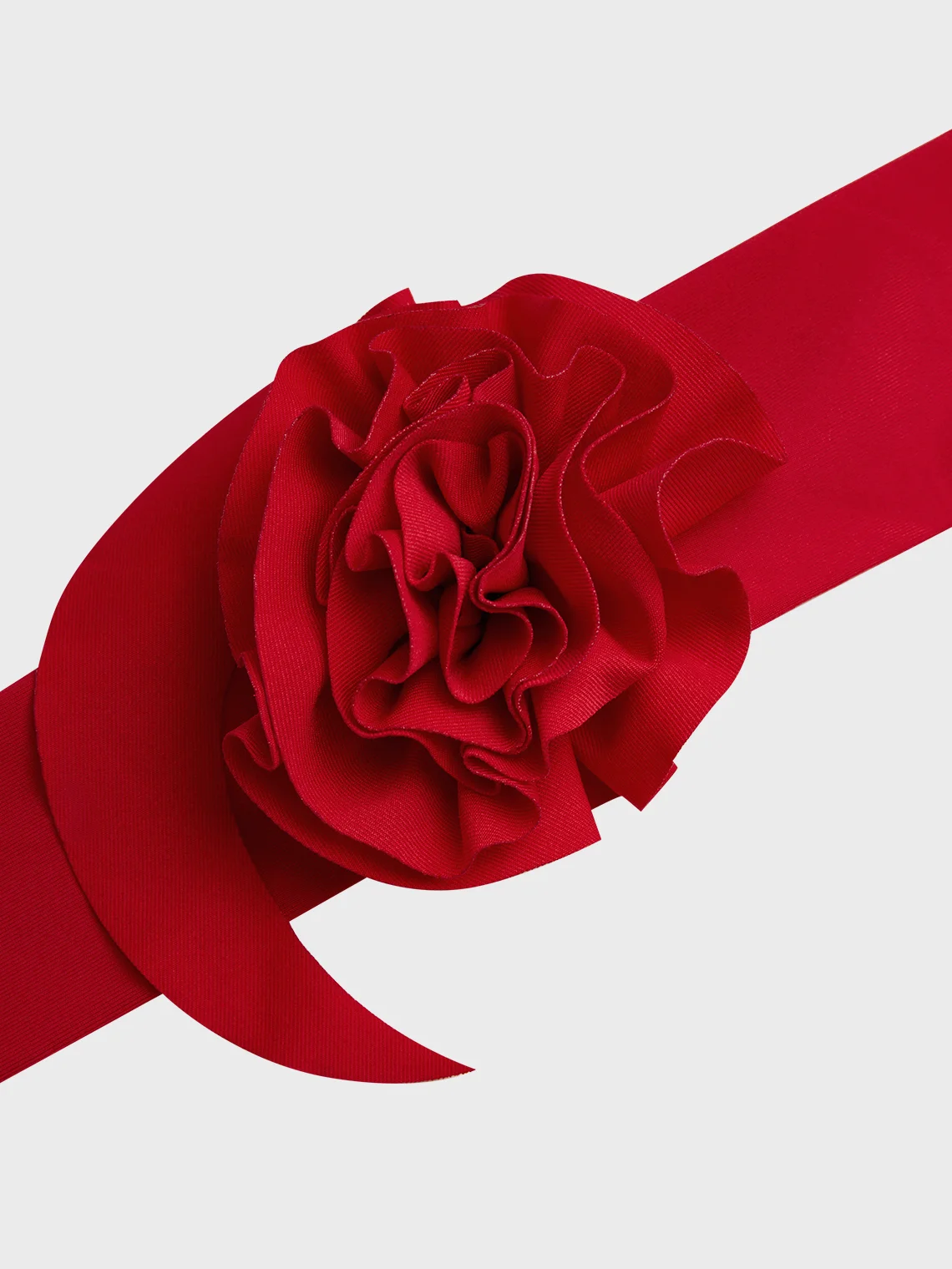 Y2k Red Ruffles 3D rose Top Women Top