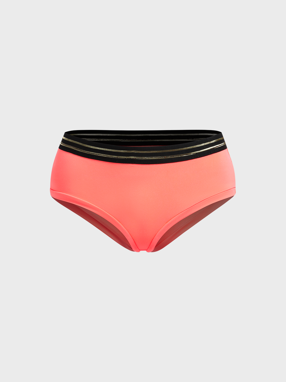 Y2K Yellow Color Block Sports Underwear Shorts