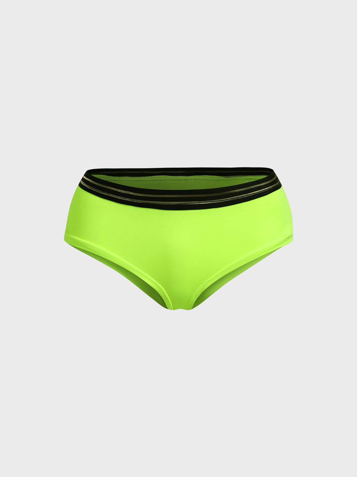 Y2K Yellow Color Block Sports Underwear Shorts