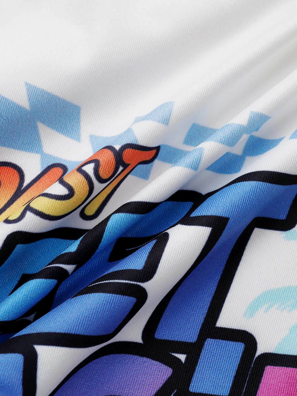 Y2k Blue Remake T-shirt Two-Piece Set