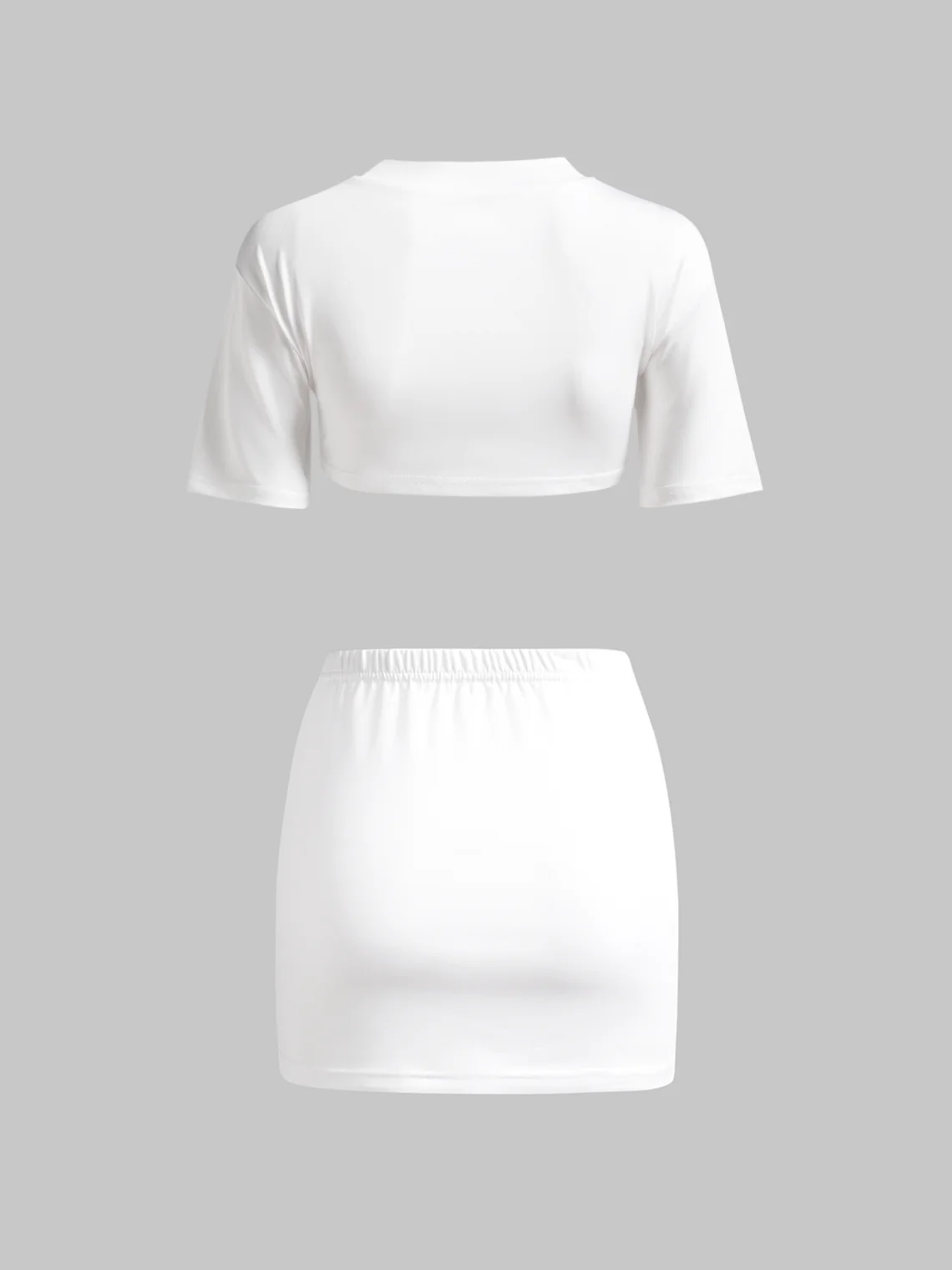 Y2k Blue Remake T-shirt Two-Piece Set