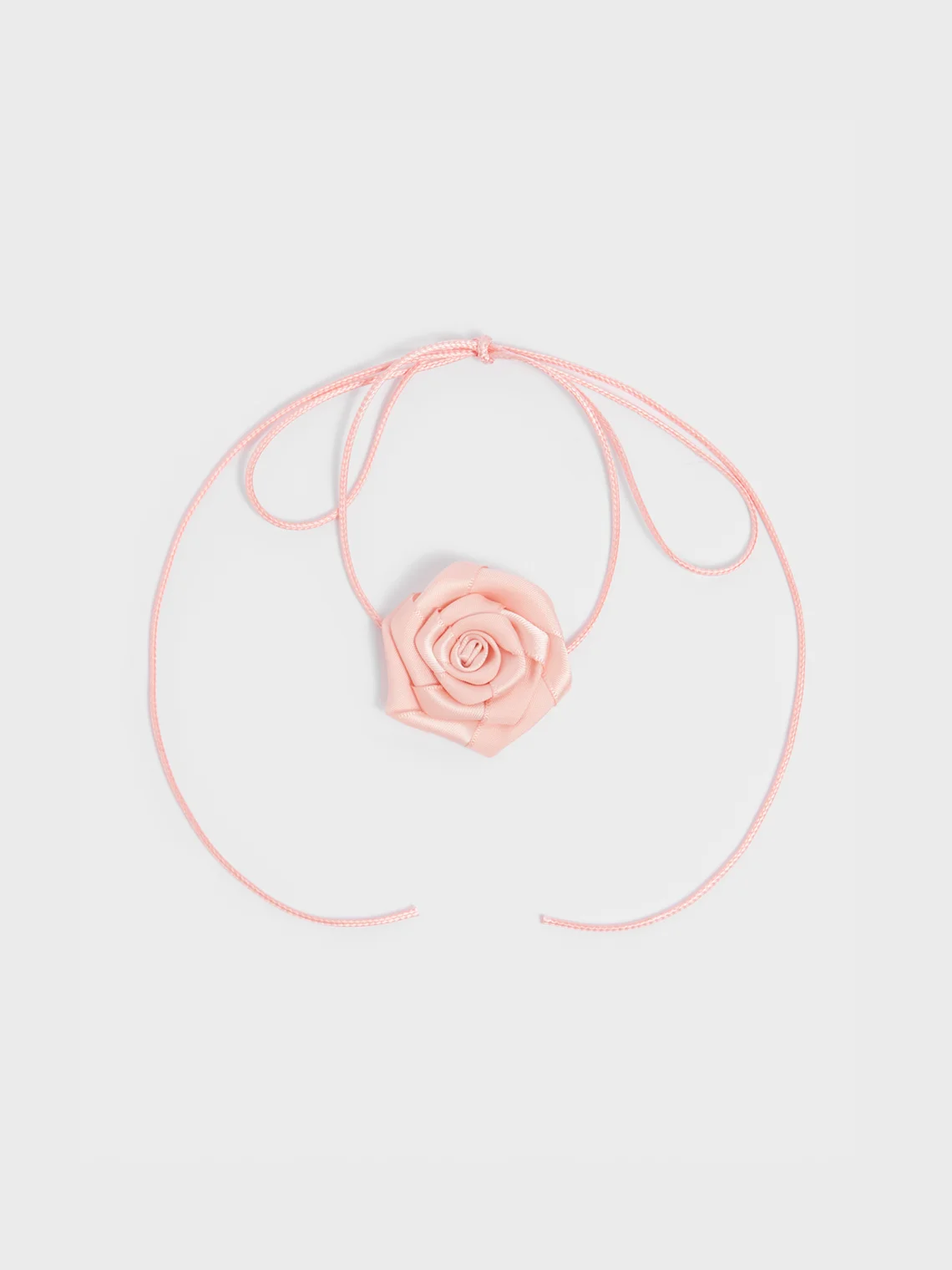 3D rose lace up choker