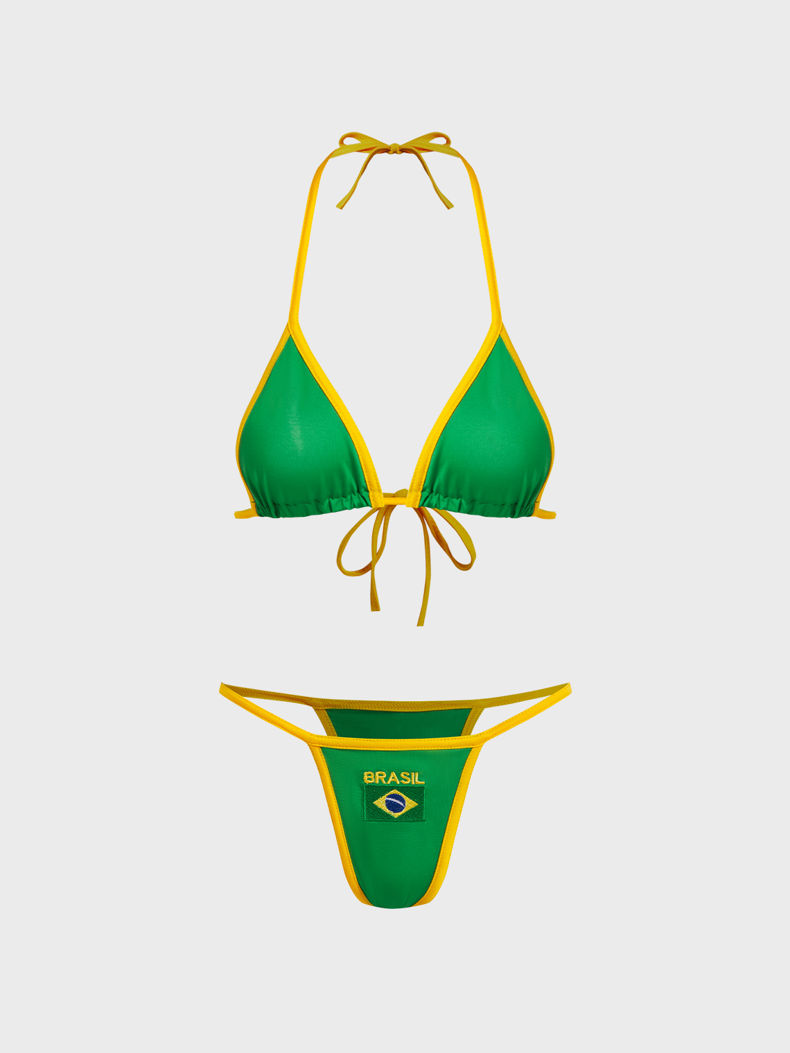 Brasil Halter Tight Y2K Bikini Set