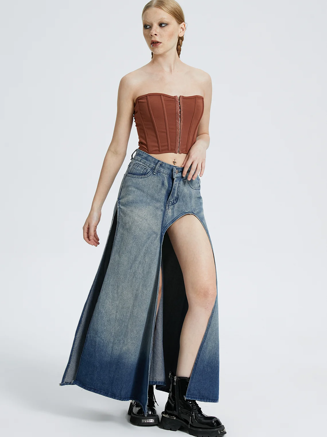 Y2K Tight Plain Tank Top