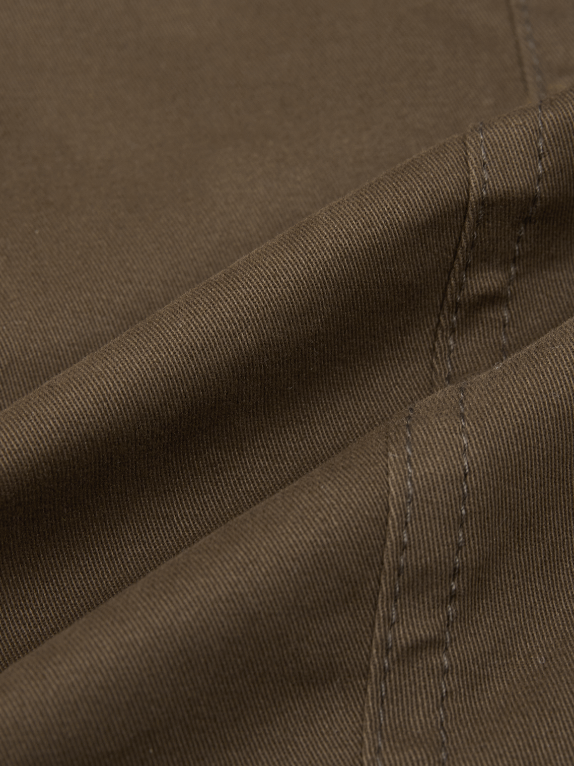 【Final Sale】Twill Stand Collar Button Plain Long Sleeve Jacket