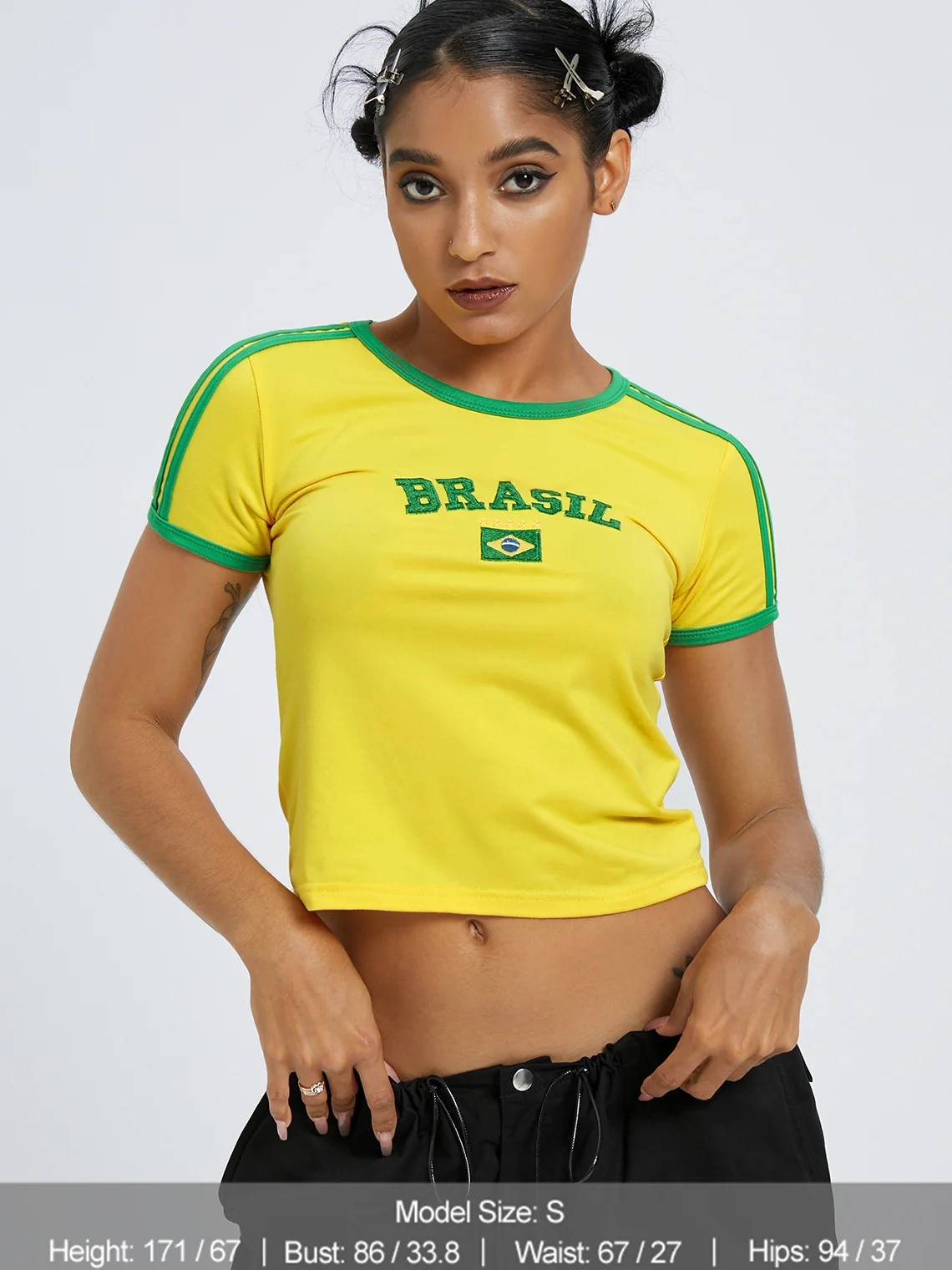 Brasil Color block Top T-Shirt