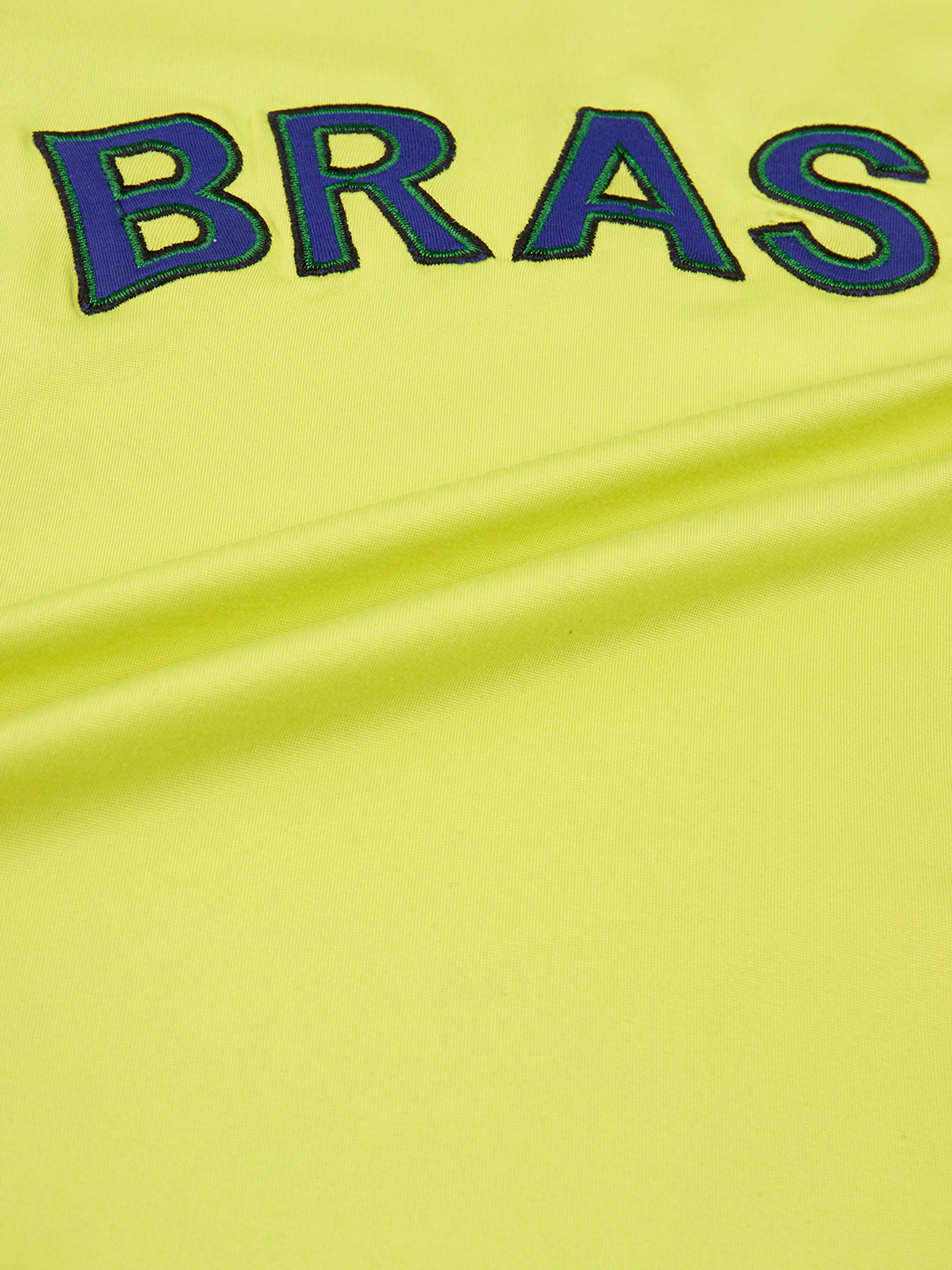 【Final Sale】Brasil Crew Neck Color Block Short Sleeve T-Shirt