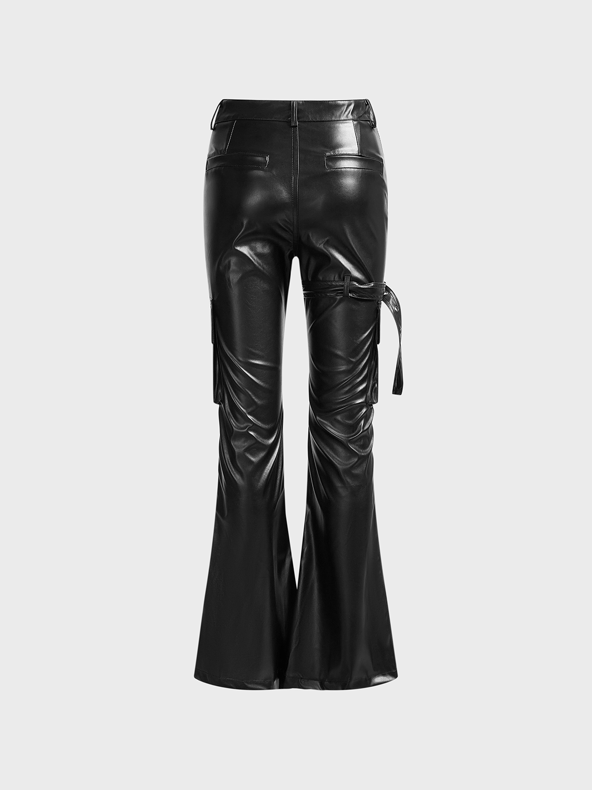 Sexy Tight Pu Plain Faux Leather Pants