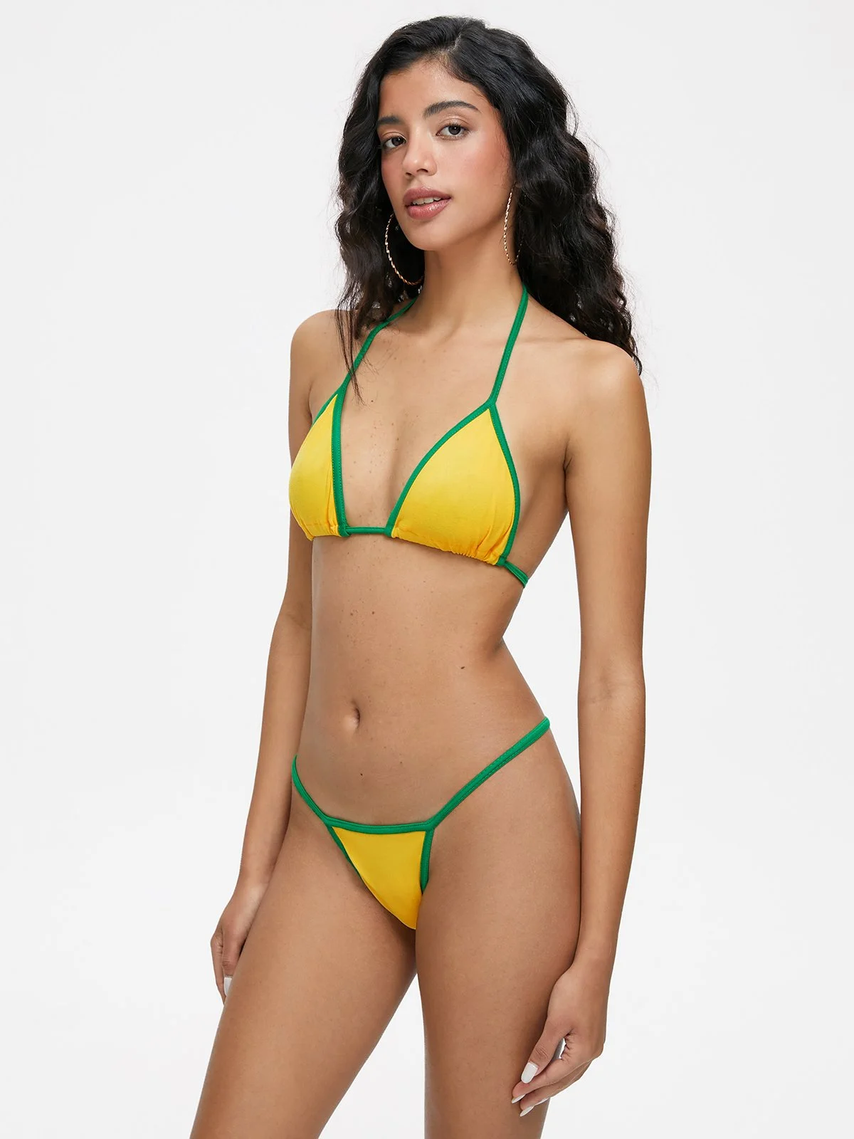 Color Block Bikini Set