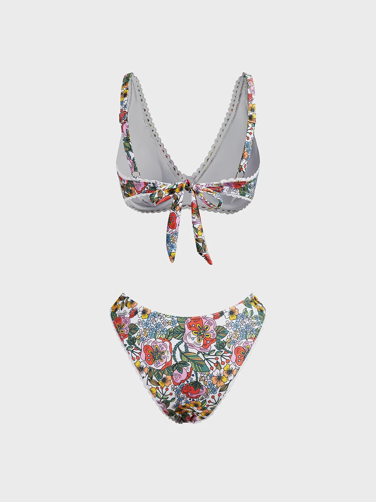 Floral Bikini with Cover Up