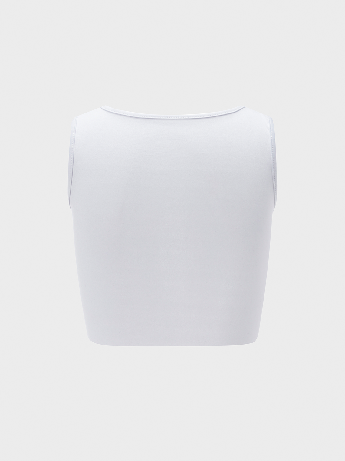 【Final Sale】Y2K White Cut Out Clip Top Tank Top & Cami