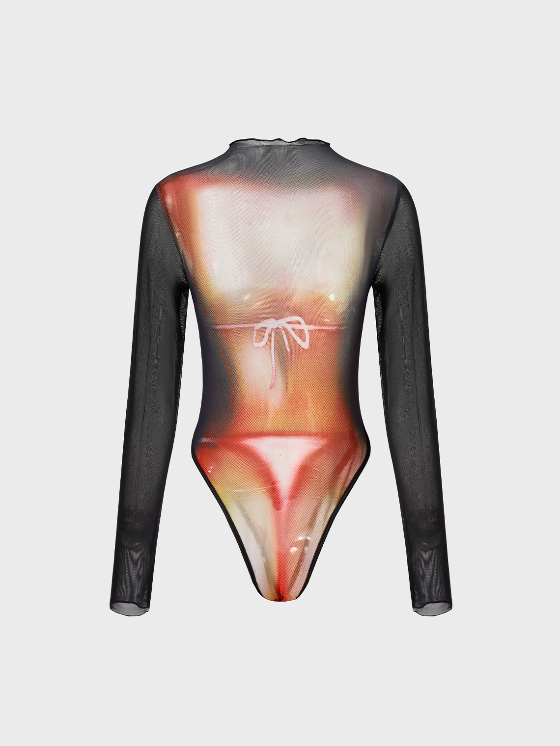 【Final Sale】Edgy Multicolor Body print Bodysuit