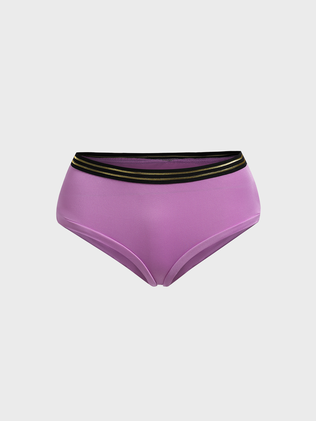 Y2K Yellow Color Block Sports Underwear Shorts