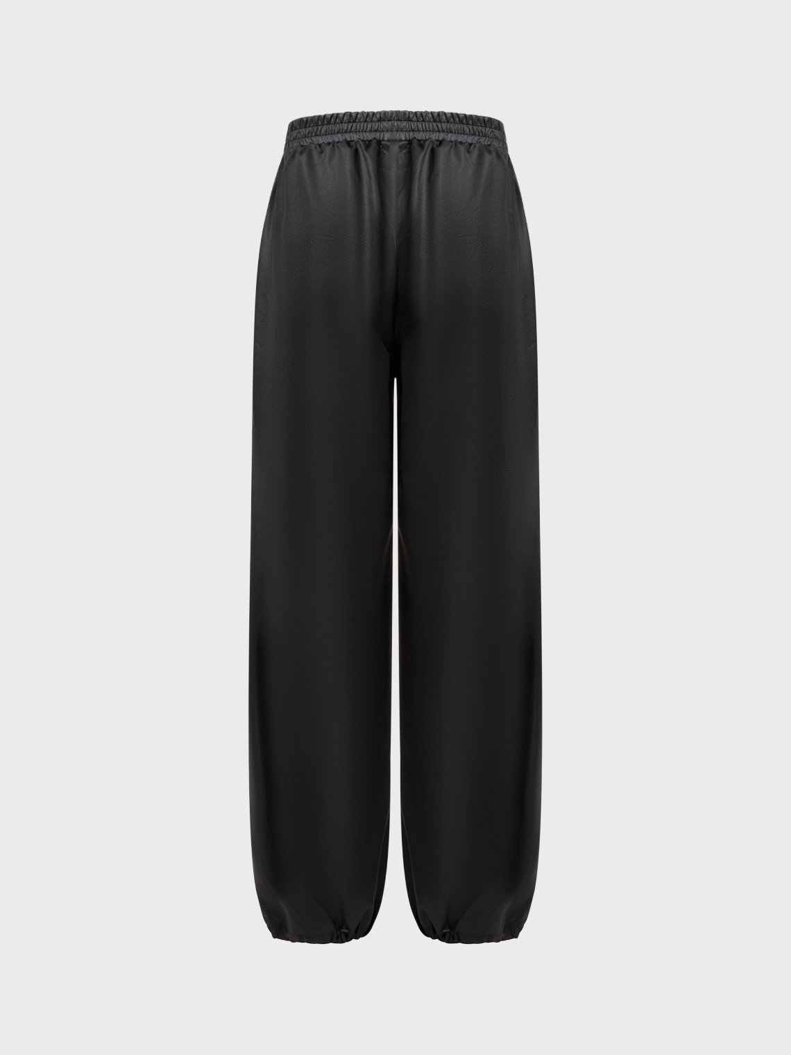 Street Black Color block Bottom Pants