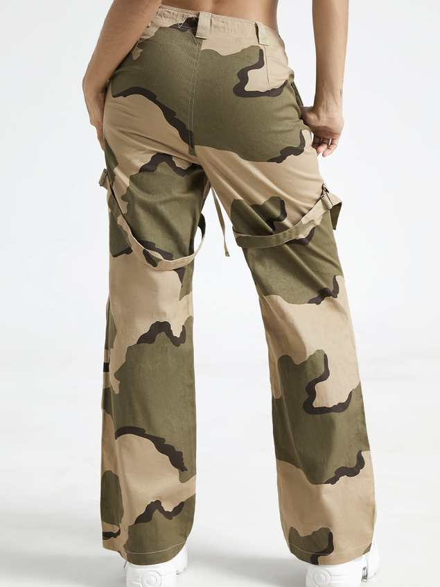 【Final Sale】Pockets Cargo Camouflage Camo Pants