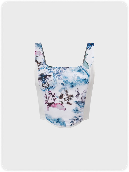 Y2K White Top Tank Top & Cami