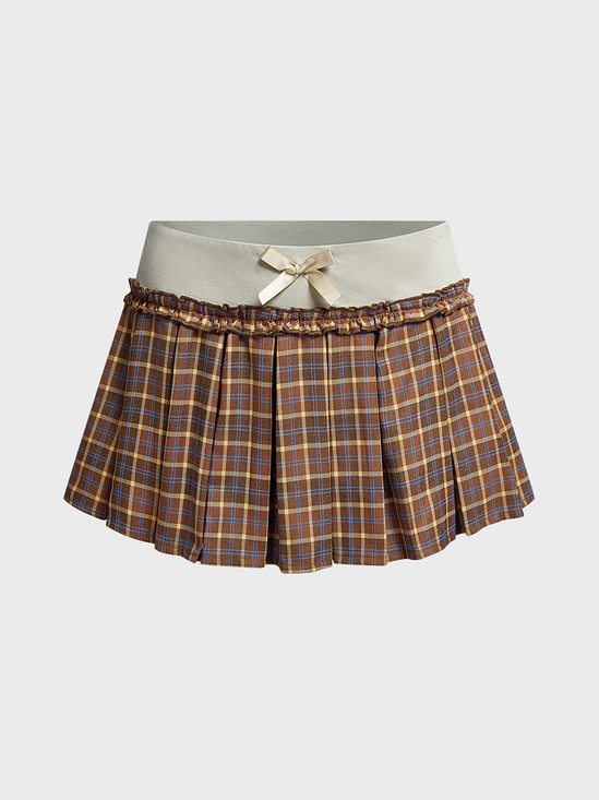 Plaid Plaid Short Skirt