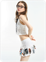 Y2K White Top Tank Top & Cami