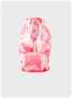 Pink Tie-Dye Halter Tank Top