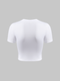 Street White Basic Top T-Shirt