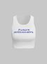 Y2K White Letter Cropped Top Tank Top & Cami Future Millionaire