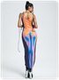 【Final Sale】Edgy Multicolor Body print Dress Midi Dress