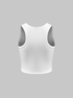 Y2K White Figure face Top Tank Top & Cami