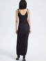 【Final Sale】Edgy Blue Body print Asymmetrical design Dress Midi Dress