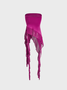 【Final Sale】Y2k Purple Ruffles Mesh Party Top Women Top