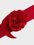 Y2k Red Ruffles 3D rose Top Women Top