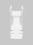 Edgy White Dress Mini Dress