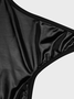 Punk Black Star shape PU Dress Mini Dress