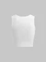 Y2K White Boys Letter Party Top Tank Top & Cami