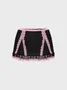 【Final Sale】Contrasting Lace Short Skirt