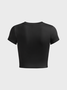 Street Black Letter print Star Top T-Shirt