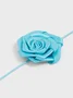3D rose lace up choker