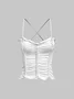 Plain Y2K Spaghetti Tank Top