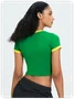 Jamaica Color block Basic Top T-Shirt