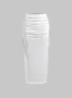 Plain Y2K Tight Skirt
