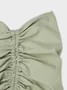 Wrinkled Plain Maxi Skirt