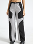 Color Block Wide Leg Pants