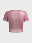 Crew Neck Human Body Short Sleeve T-shirt